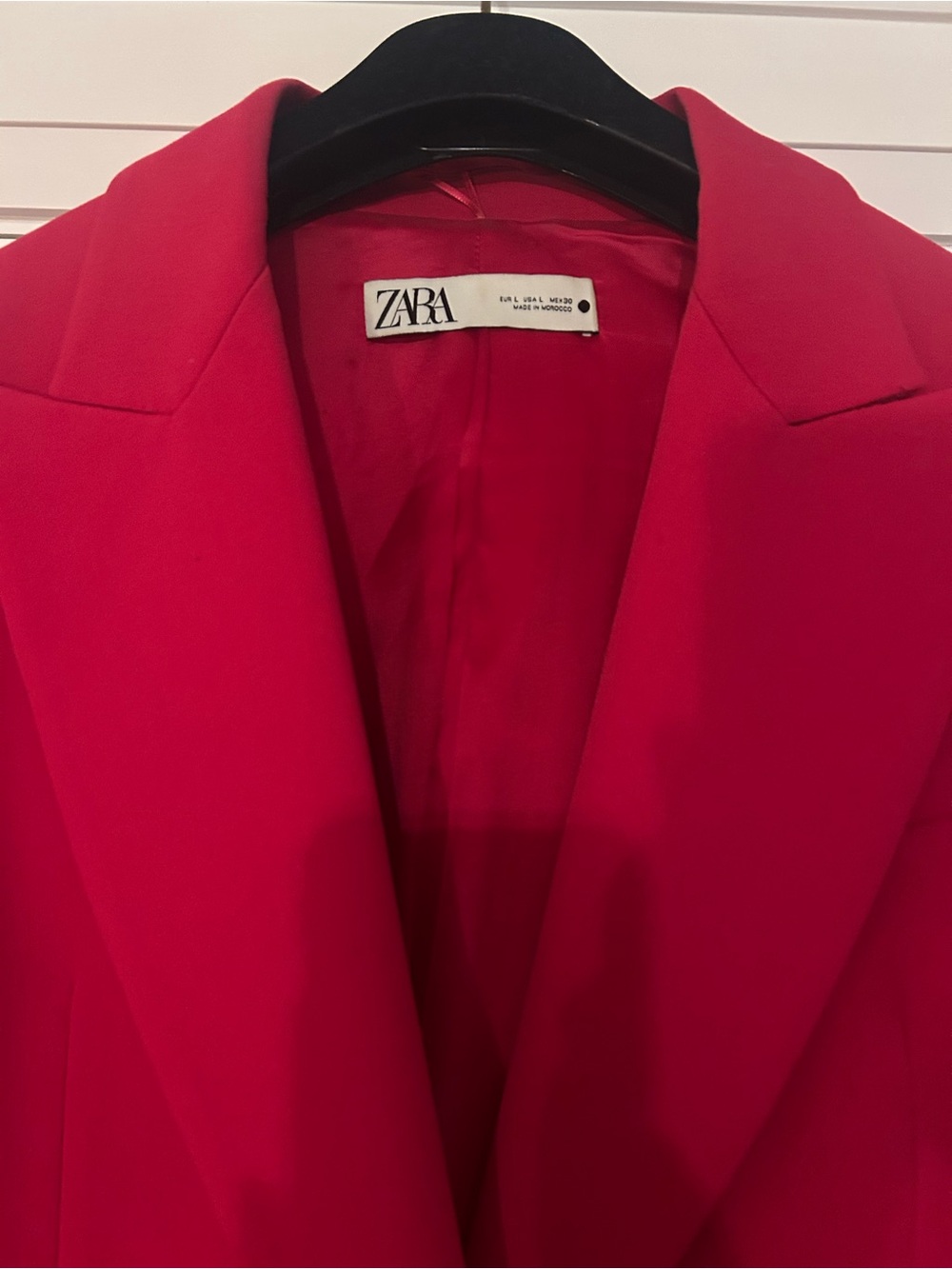 ZARA Women's Hot Pink Tailored Blazer